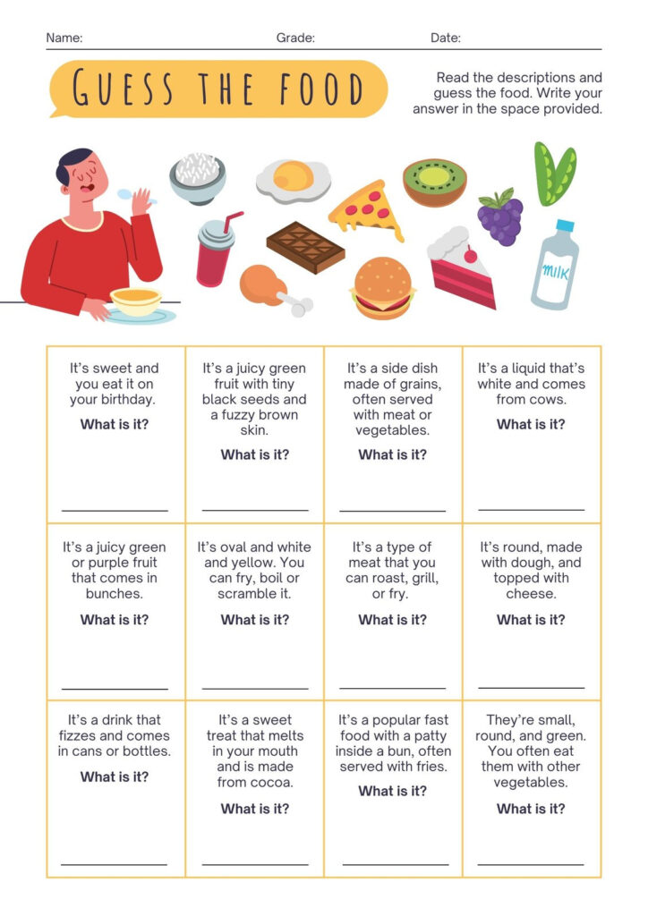 Page 3 Free To Customize And Print Food Worksheet Templates | Canva Throughout Free Printable Healthy Eating Worksheets Page 3 Free To Customize And Print Food Worksheet Templates | Canva Throughout Free Printable Healthy Eating Worksheets