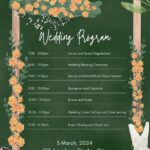 Page 4   Free, Custom Printable Wedding Program Templates | Canva Inside Free Printable Wedding Program Templates