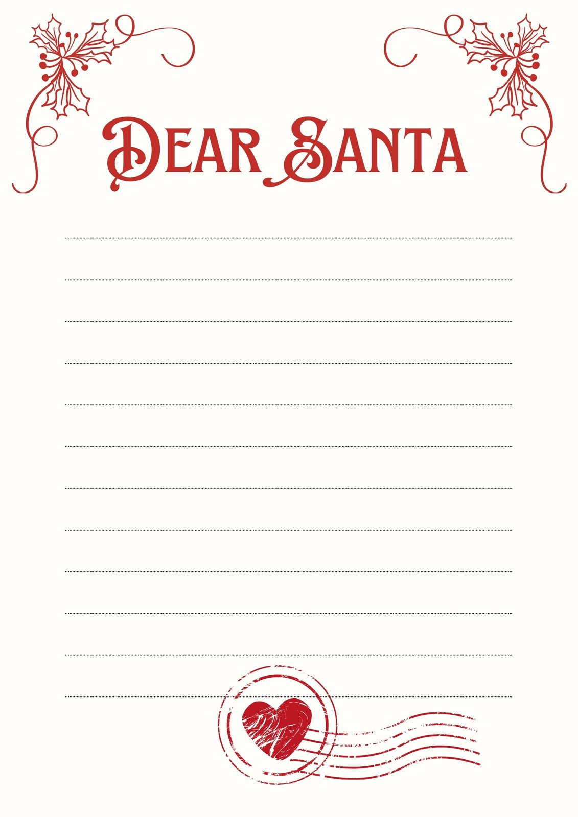 Page 5 - Free Printable Santa Letter Templates You Can Customize pertaining to Free Printable Santa Letter Paper