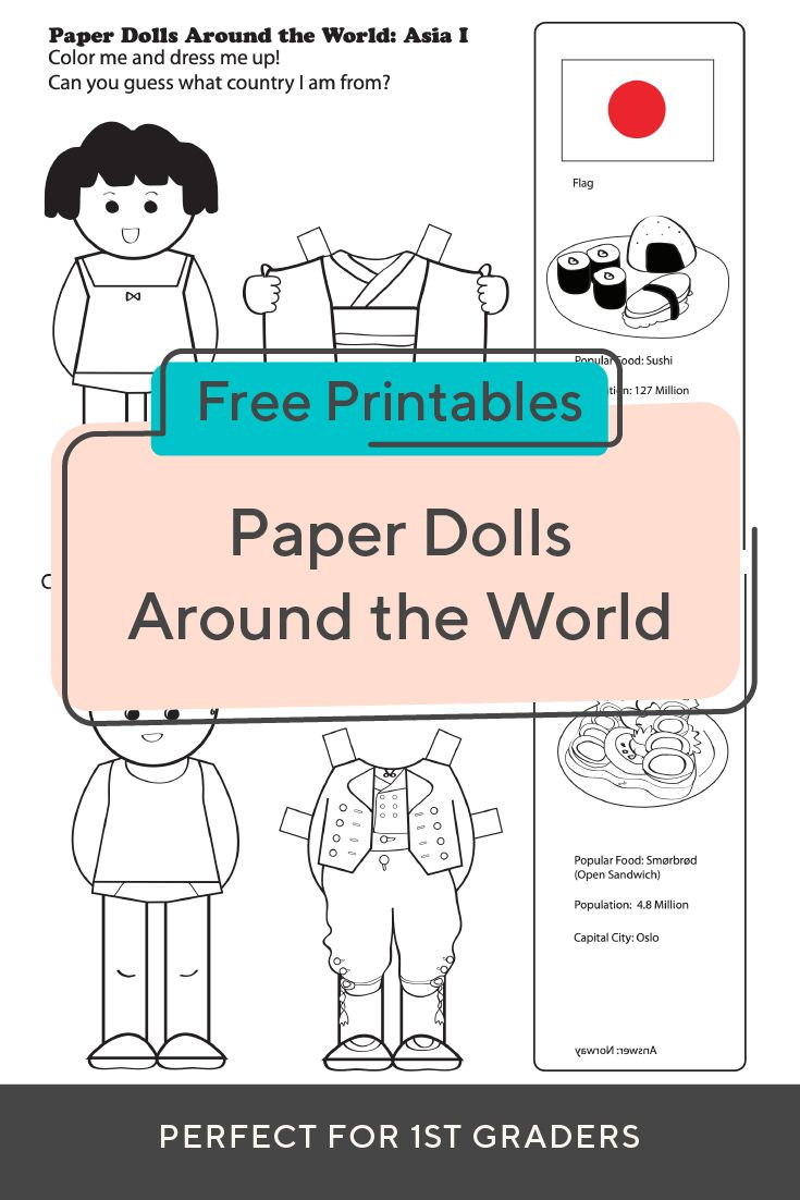 Paper Dolls Around The World inside Free Printable Paper Dolls From Around the World