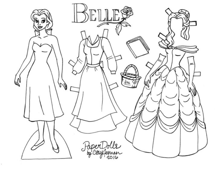 Free Printable Paper Doll Coloring Pages