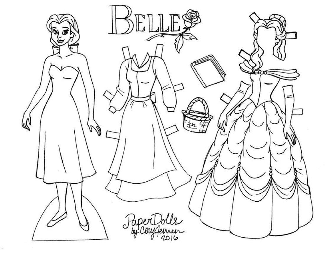 Paper Dolls To Color And Print New Arrivals with Free Printable Paper Doll Coloring Pages