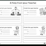 Parent Teacher Notes: Free Templatesstoryboard That For Free Printable Teacher Notes To Parents