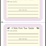 Parent Teacher Notes: Free Templatesstoryboard That In Free Printable Teacher Notes To Parents