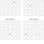 Parts Of Speech Bingo Cards   Wordmint Throughout Free Printable Parts Of Speech Bingo