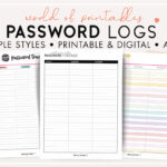 Password Templates   World Of Printables Throughout Free Printable Password Log