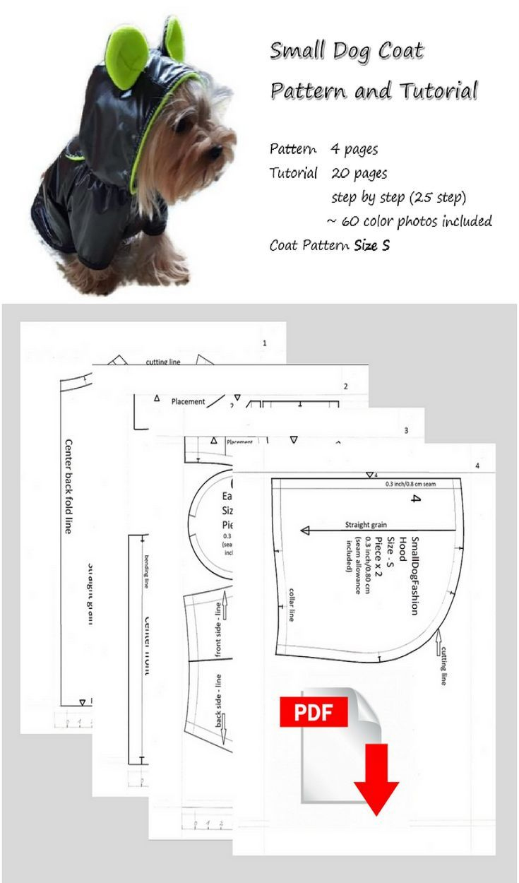 Pdf Dog Clothes Patterns Coat Pattern For Dog Diy Dog Clothes Coat with regard to Free Printable Dog Coat Sewing Patterns