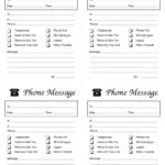 Phone Message Slips ≡ Fill Out Printable Pdf Forms Online With Free Printable Phone Message Template