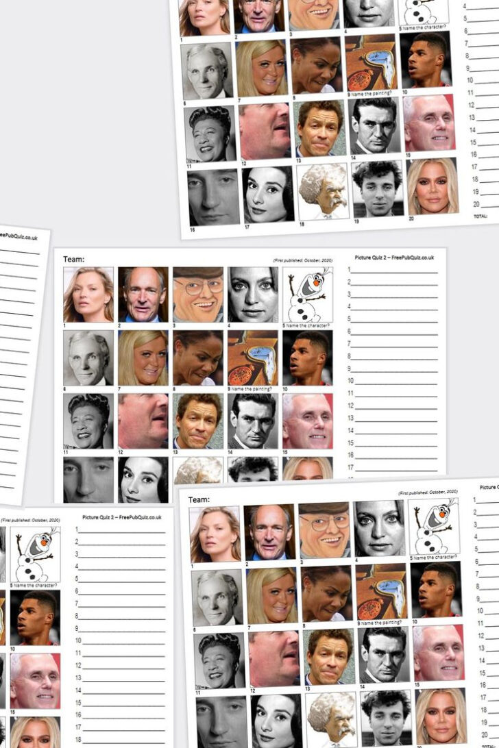 Free Printable Picture Quizzes with Answers