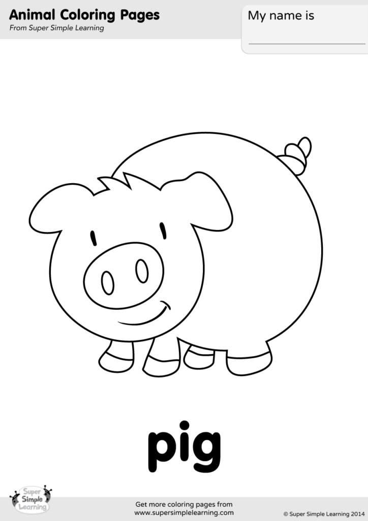 Pig Coloring Page Super Simple With Pig Coloring Sheets Free Printable Pig Coloring Page Super Simple With Pig Coloring Sheets Free Printable