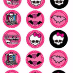 Pinflorchu Karlau On Cumple 7 | Monster High Birthday, Bottle In Monster High Cupcake Toppers Printable Free