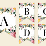 Pink & Yellow Floral Letters Banner | Mrs. Merry Pertaining To Free Printable Flower Letters