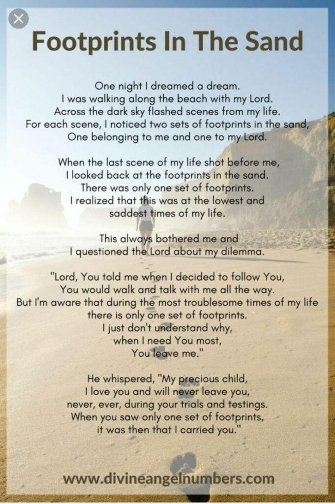 Pinvirginia Yoste On Jesus Through Mary In 2025 | Footprints Regarding Footprints In The Sand Printable Free Pinvirginia Yoste On Jesus Through Mary In 2025 | Footprints Regarding Footprints In The Sand Printable Free