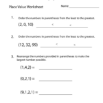 Place Value Test Worksheet | Worksheets Worksheets Throughout Homeschooling Paradise Free Printable Math Worksheets Third Grade