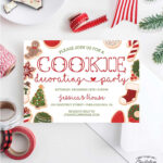 Plan A Christmas Holiday Cookie Exchange Party | Cookie Cutter Ideas Intended For Free Printable Cookie Decorating Invitations