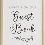 Please Sign Our Guestbook Free Printable Sign With Regard To Please Sign Our Guestbook Free Printable
