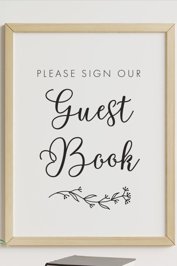 Please Sign Our Guestbook Free Printable Sign with regard to Please Sign Our Guestbook Free Printable