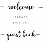 Please Sign Our Guestbook   Free Printable   Tulamama For Please Sign Our Guestbook Free Printable