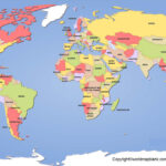Political World Map – Printable Map Of The World [Pdf] Pertaining To Free Printable World Map With Countries Labeled