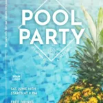 Pool Party Invitation And Flyer Templates With Regard To Pool Party Flyers Free Printable
