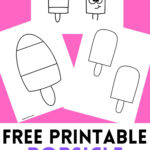 Popsicle Craft Template   Regarding Free Printable Popsicle Template
