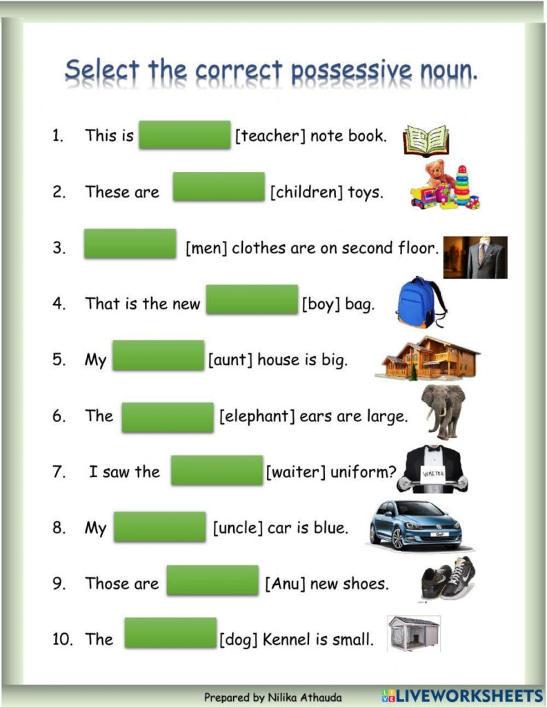 Possessive Nouns Worksheets | Writing Singular Possessive Nouns Within Free Printable Possessive Nouns Worksheets Possessive Nouns Worksheets | Writing Singular Possessive Nouns Within Free Printable Possessive Nouns Worksheets