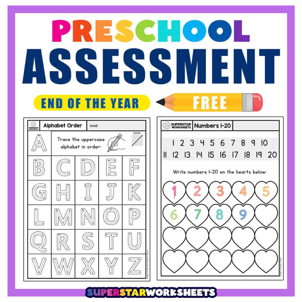 Preschool Assessment Superstar Worksheets Throughout Free Printable Reading Assessment Test Preschool Assessment Superstar Worksheets Throughout Free Printable Reading Assessment Test