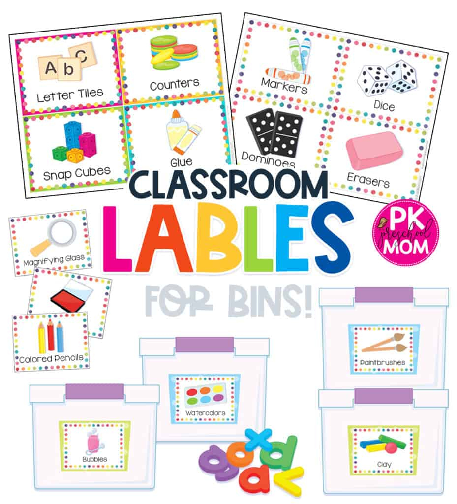 Preschool Classroom Printables &amp;amp; Charts - Preschool Mom in Free Printable Classroom Labels For Preschoolers