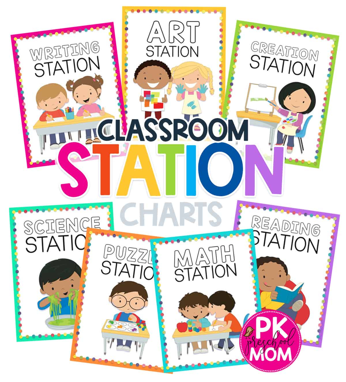 Preschool Classroom Printables &amp;amp; Charts - Preschool Mom inside Free Printable Learning Center Signs