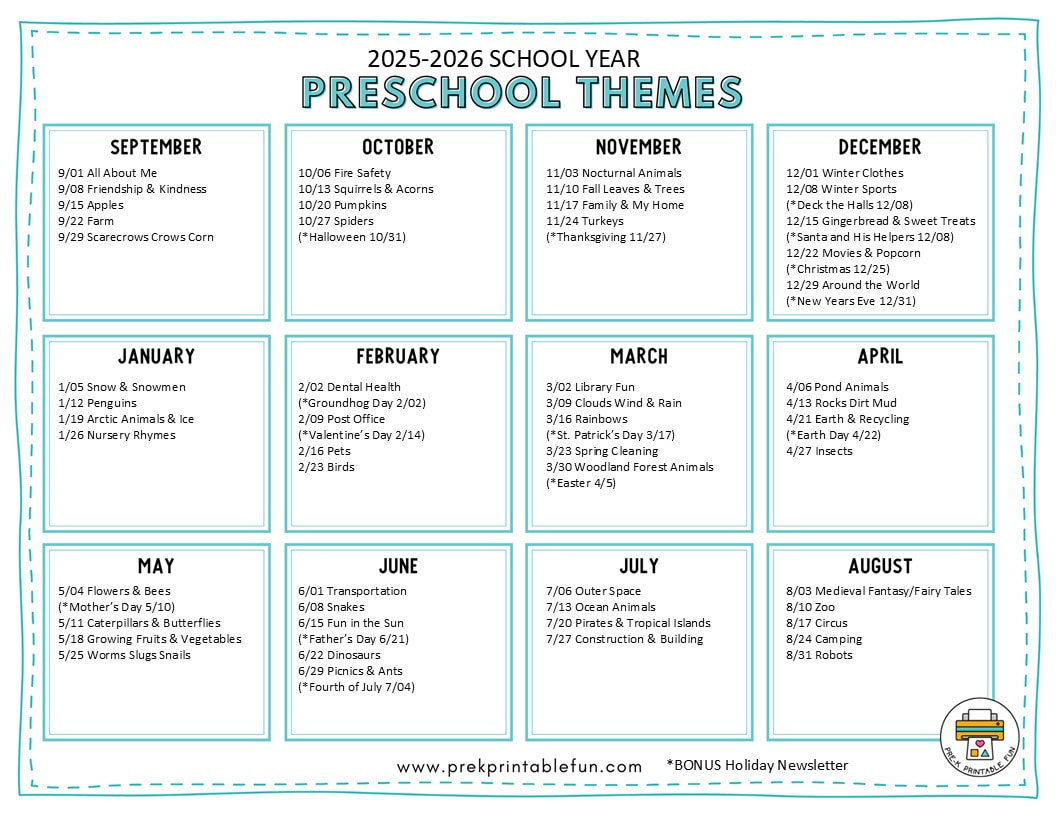 Preschool Lesson Plans - Pre-K Printable Fun pertaining to Free Printable Preschool Lesson Plans