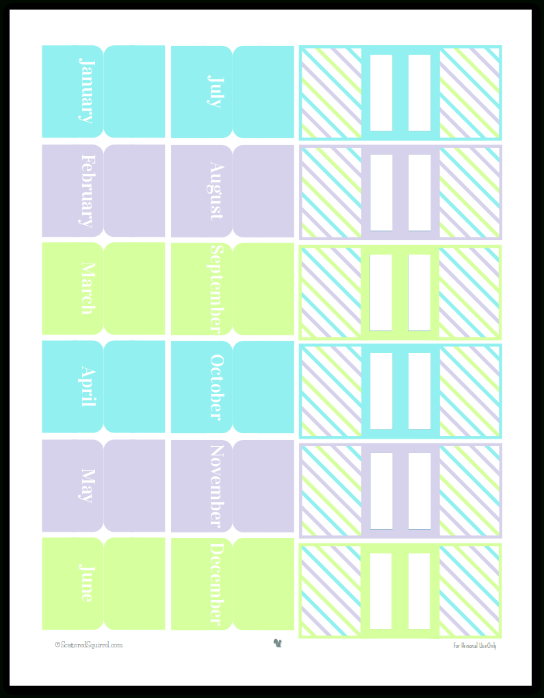 Pretty Printable Planner Accessories {Personal Planners} Pertaining To Free Printable Dividers Pretty Printable Planner Accessories {Personal Planners} Pertaining To Free Printable Dividers