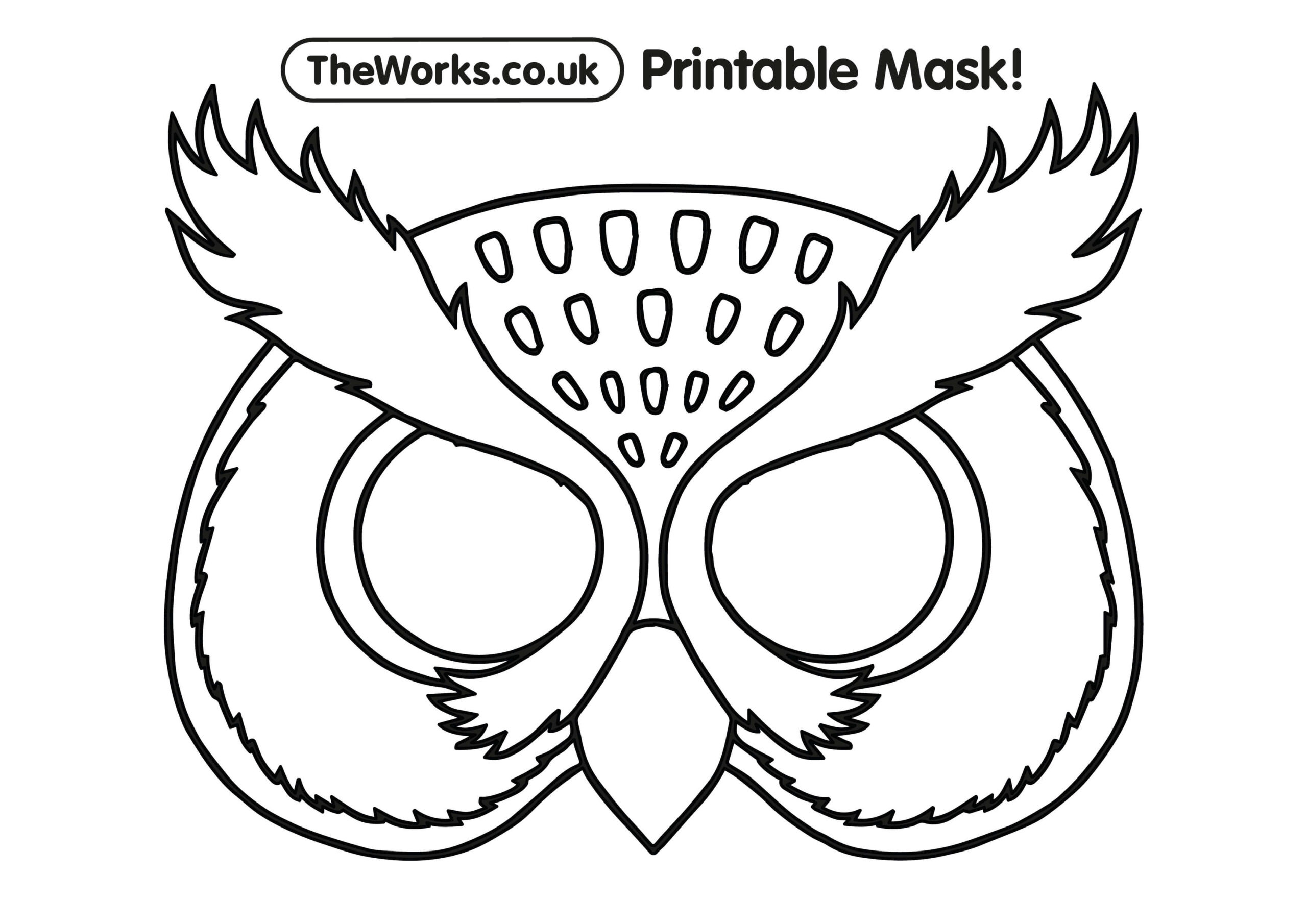 Print At Home Animal Masks | The Works inside Animal Face Masks Printable Free