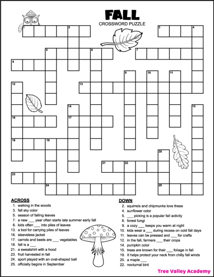Free Printable Themed Crossword Puzzles