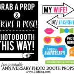 Printable Anniversary Photo Booth Props   Inspiration Made Simple Pertaining To Free Printable Wedding Photo Booth Props