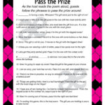 Printable Baby Shower Activity: Pass The Prize   Instant Download With Regard To Pass The Prize Baby Shower Game Free Printable