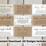 Printable Baby Shower Book Request   Bring A Book Instead Of A With Bring A Book Instead Of A Card Free Printable