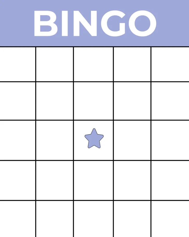 Free Printable Blank Bingo Cards