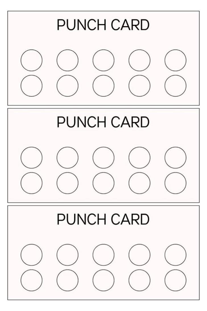 Free Printable Loyalty Card Template
