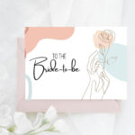 Printable Bridal Shower Card / To The Bride To Be Card / Wedding In Free Printable Bridal Shower Cards