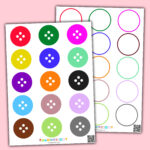 Printable Buttons Color Matching Worksheet For Toddlers With Free Printable Button Templates