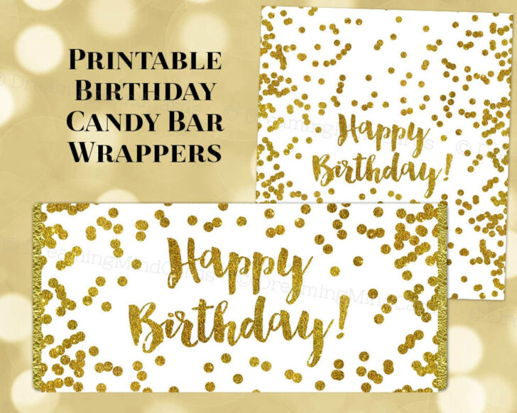 Free Printable Birthday Candy Bar Wrappers