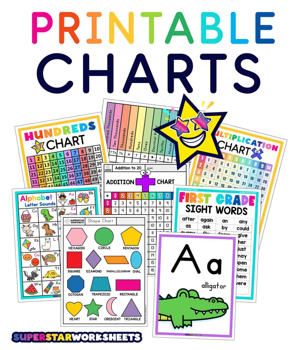 Printable Charts - Superstar Worksheets with regard to Free Printable Charts For Teachers