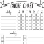 Printable Chore Chart   Sincerely, Sara D. | Home Decor & Diy Projects For Free Printable Chore Charts For Kids