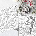 Printable Christmas Bookmarks   Sarah Renae Clark   Coloring Book Pertaining To Free Printable Christmas Bookmarks To Color
