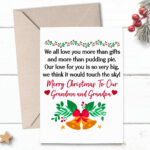 Printable Christmas Card Greeting For Grandma Grandpa With Christmas Cards For Grandparents Free Printable