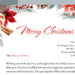 Printable Christmas Letterhead Free Google Docs Template   Gdoc.io Pertaining To Free Printable Christmas Letterhead