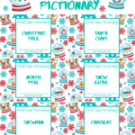 Printable Christmas Pictionary Game   Craft Rocker With Free Printable Christmas Pictionary Cards