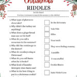 Printable Christmas Trivia Game Kids Holiday Game Printable   Etsy For Free Printable Christmas Riddle Games