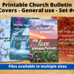 Printable Church Bulletin Covers   General Use Set 4   Multiple Regarding Free Printable Church Bulletin Covers