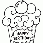 Printable Coloring Pages. Free For Free Printable Pictures Of Birthday Cakes
